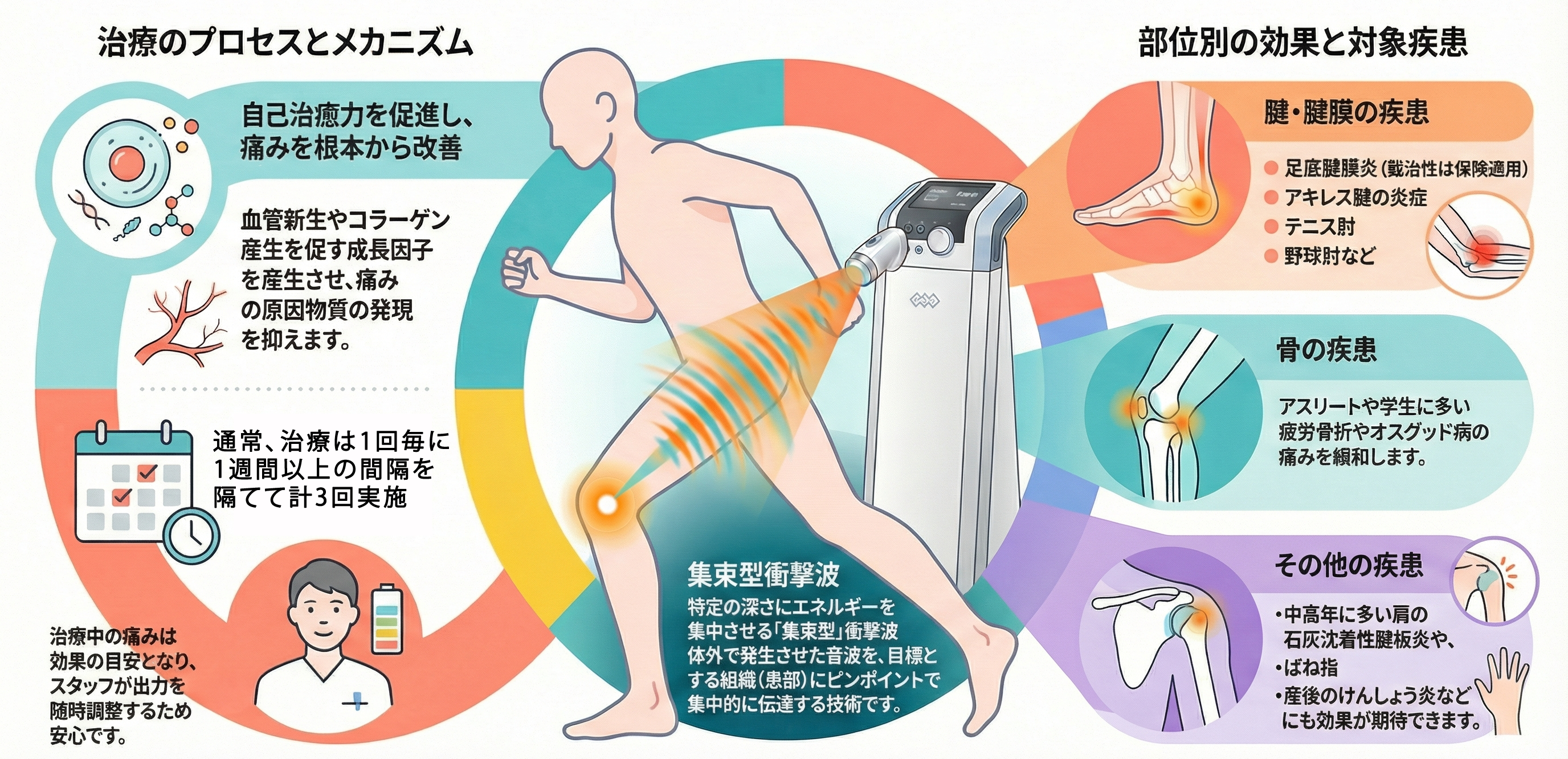 衝撃波治療の作用メカニズム
