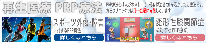 再生医療 PRP療法とは人が本来持っている『自然治癒力』を活かした治療法です